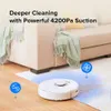 Q7 Max Roboter Vakuum und Mopp mit automatischem Dock, reiner Freisprecheinfuhr für bis zu 7 Wochen, App-kontrolliertes Wischen, 4200pa-Saug, keine MOP, No-Go-Zonen, 180-minütige Laufzeit