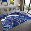 Abstract Marble Print Chambre salon Carpet Nordic Style Soft Anti-Slip Chepside Ratin Floor Mat Decoration Home Decoration