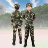 Camouflage pour enfants uniformes militaires Camp d'été Boys filles primaire et secondaire école extérieure d'entraînement