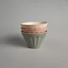 Tazze di piattini ceramica tazza giapponese retrò retrò texture tè piacevole colorato piccolo piccolo