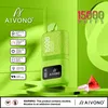 AIVONO AIM Magic 15000 15K Puffes Dispostable Vape Vaper Pen Vapor E Cigarettes Rechargeable Type-C Mesh Coil Original Nouveau 0% 2% 5% Écran intelligent Affichage E-Sigs