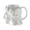 Mugs Coffee Cup Apollo Sculpture Chocolate Stor kapacitet för huvudmuggdroppe