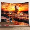 Tale Tapestries Dream Fairy Landscape Tapestry Forest Mushroom Wall Hanging Bohemian Hippie Family Wall Decoration Kawaii Room Decoration R0411