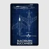 Blackburn Buccaneer Fighthe Metal Signe Cinema Living Room Club Club Vintage Mur Decor Affiches Signe