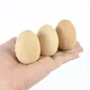 5Pcs Unfinished Easter Eggs Wooden Craft Easter Gift Toys for Kids DIY Graffiti Painting Wood Blank Egg 2024 Easter Party Decor