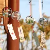 Japonês Sakura Wind Chime Glass Cherry Blossom Wind Chimes Kawaii Decor Decor Door Cinela para entrada em casa Quenters externos rolinhos