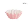 Moldes de cozimento Mini revestimentos de cupcakes à prova de graxa 100 peças - Papel pesado copos de muffin odorless nenhuma panela necessária fácil de descascar