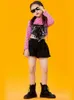 Girls Jazz Dance Costumes Black Sequin Vest Kpop Tenues Costumes Hip Hop Dance Stage Performance Clothing DQS8176