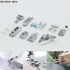 One Set Domestic Sewing Machine Accessories Presser Foot Feet Kit Set Hem Foot Spare Parts For Brother Singer Janome