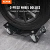 Vevor Car Tire Wheel Trolley Dollies 2 / 4pcs 1500 lbs de poids de poids Véhicule Pinée en mouvement avec 4 casters Réparation automatique Mover