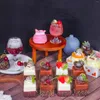 Dekorativa blommor 1st Simulation of Chocolate Cake Model Gourmet Dessert Artificial Set Pography Props RreBrigerator.