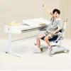 Tiroirs Table d'étude Créativité Chine Blanc Bureau réglable Ajustement minimaliste Mesinha com cadeira Infantil Kids Furnitures