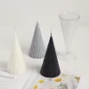 Rack Conical Candle Acrylic Mold DIY Triangle Soap Resin Plaster Mould Chocolate Ice Cube Making Set Home Party Cake Decor Gifts