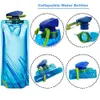 700 ml Foldable Water Bottles Reusable Water Bottle Foldable Drinking Bottle Bag for Hiking, Adventure, Travel Pack of 4