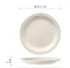 Plates Dinner Tableware Irregular Bead Point Plate Ceramics Serving Western Cuisine Light Luxury 2024 Kitchen