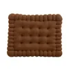 Chaise d'oreiller siège à tampon respirant tapis de sol en forme de biscuit