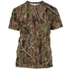 Outdoor Camouflage Jungle Camo Sommer Herren T-Shirt Spaß o-hals schnell trocken lose Jagd Hartes Guy Persönlichkeit Kurzarm Top