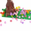 Building Blocks Plant Flower Accessories Bulk DIY Petal Parts Green Grass Stalk Compatible 33291 24866 Leduo Brick Kid Toys