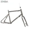 Kosda Road Bike Frame Set 20 Inch Small Wheel 8 Speed Aluminum Alloy Bicycle Frameset 406 451 Wheelset Universal Bicycle Frame