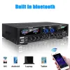 アンプサンバックAV555BT 4000W 5CHホームシアターアンプ12V Bluetooth Home Power Amplifier Audio Stereo Amplificador FM USB SD 3MIC