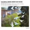 Window Stickers 1 Set Prisma Bird Glass Sticker Static Clings Decals Anti-Collision Decor