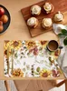 Herfst eucalyptus bladeren zonnebloem tafeltafel hardloper trouwfeest eettafel cover doek placemat servet huis keuken decoratie