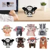 Cute Farm Animal Glasses Frame Creative Pet Shape Wood Carving Eyeglasses Stand Holder for Bedroom Office Desk Accessories