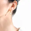 Orecchini per borchie Ladies Shell Women Elegant Women Gold Hoop Drop Dropserve Fashion Copper Gioielli all'ingrosso