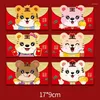 ギフトラップ6pcs中国の赤い封筒for year money bag tiger Hongbao Spring Festival Supply