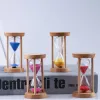 1/3/5 minutos de três colunas de madeira ampulheta simples moderno relógio de areia criativa sala de estar com mesa de trabalho timer presente prático
