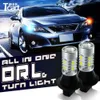 TCART pour Chevrolet Captiva Drl Car Light Py21W S25 BAU15S 1156 LED Front Turnls Drl Drl tout en un