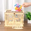 Party Supplies Wedding Card Box With Lock Money Holder Sign Gift For Reception Bridal Baby Shower