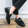 Повседневная обувь Итальянские мокасины Заглех Оксфордские мужские лоферы Классические оригинальные заостренные кожу скальпа Сказочная тенденции моды 38-48