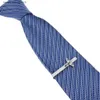 Tie -clips 2.2 inch vliegtuig Tie clip voor mannen Classic Novely Tie Bar Spitfire Fighter Design Tie Pin Clip Mens Tie Business Accessoires Y240411