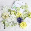 Decorative Flowers 20/17/18pcs Mixed Artificial Silk Rose Fake Flower For Home Decor Wedding Decoration DIY Craft Garland Gift Accessories