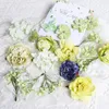 Dekorativa blommor 20/17/18st Mixed Artificial Silk Rose Fake Flower For Home Decor Wedding Decoration Diy Craft Garland Presenttillbehör