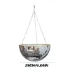 Disco Ball Planter Globe Form Mirror Hanging Vaas Bloempotten Hanger Rope Hangende mand Boheemse stijl Garden Decor Vaas