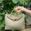 Handbag Andiamo BottegVenetas Old Money Wind Woven Tote Bag Single Shoulder Crossbody JCMB