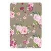 Tablette PC Cases Sacs Couverture d'impression florale pour iPad 9th 10.2 Case pour iPad 8th 7th Generation Pu Leather Tablet Case pour iPad 2 3 4 Gen 9.7 / Mini 4 5 6 240411