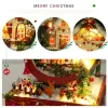 Diy Wood Doll House Accessories Kit Miniature With Furniture Light Casa Dollhouse Toys Roombox For Adults Kids Christmas Gifts