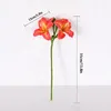 Dekorativa blommor riktiga beröring Artificial Lily Simulation Hemerocallis Fake Flower Floral Arrangement Wedding Table Decoration Heminredning