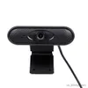 Веб-камеры USB Webcam 1080p Руководство по веб-камере Focus Compure Camera Web Camera с микрофоном для камеры без привода для PC Laptop Black