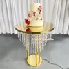 Elegancji luksus ślubny akryl deserowy lustro kryształowy ciasto stojak na babeczki pokarm kwiatowy batonik stolik centralny