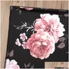 Blankets Swaddling Newborn Ddle Blanket Baby Ddling Floral Muslin Wrap Headband 2Pcs Outfits Cotton Infant Wrap13375727 Drop Delivery Ot0Pb