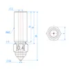 1/3/5PCS pour la créatité K1 Buse Volcan Volcano Kit de buse de cuivre Zirconium 0,4 / 0,6 / 0,8 mm pour les pièces d'imprimante 3D à haute vitesse K1 / K1max