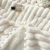 毛布プロフェッショナルトスカーナフェイクファー秋の冬暖かい毛布贅沢bサイドラムの居心地の良い加重ウール