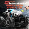 2WD Spray 2,4g RC Car 360 ﾰ Tyt de danse à spin avec tuteaux LED Camion de monstre de dérive de véhicule hors route pour jouets pour enfants