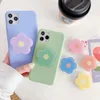 New Cute Marble Expanding Phone Stand Grip Finger Rring Support Anti-Fall Round Foldable Mobile Phone Holder for iPhone 11