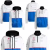 2024 NY F1 HOUDIE Formel 1 Racing i full längd Zip Hoodie för män Casual mode halvzip stand-up tröja unisex pullover toppar