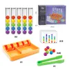 Peuter wiskunde onderwijshulpmiddelen regenboogballen clip kralen sorteren games buis kleur matching games kinderen montessori educatief speelgoed